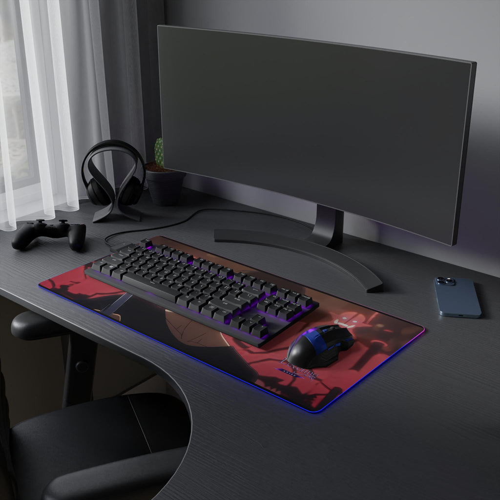 Solo Leveling LED Anime Desk Mat Jinwoo 03