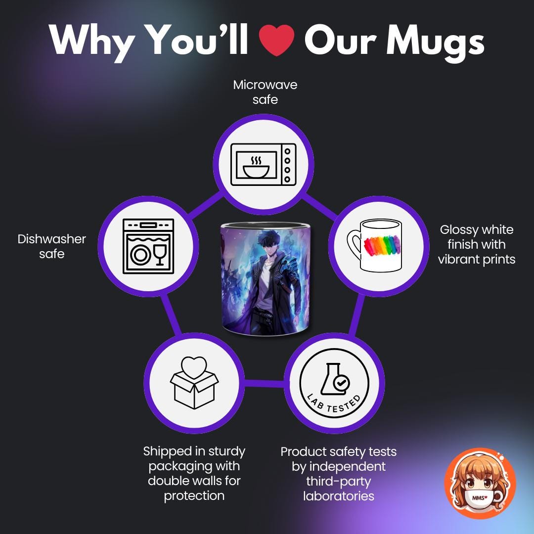 Solo Leveling Anime Mug Sung Jinwoo 01