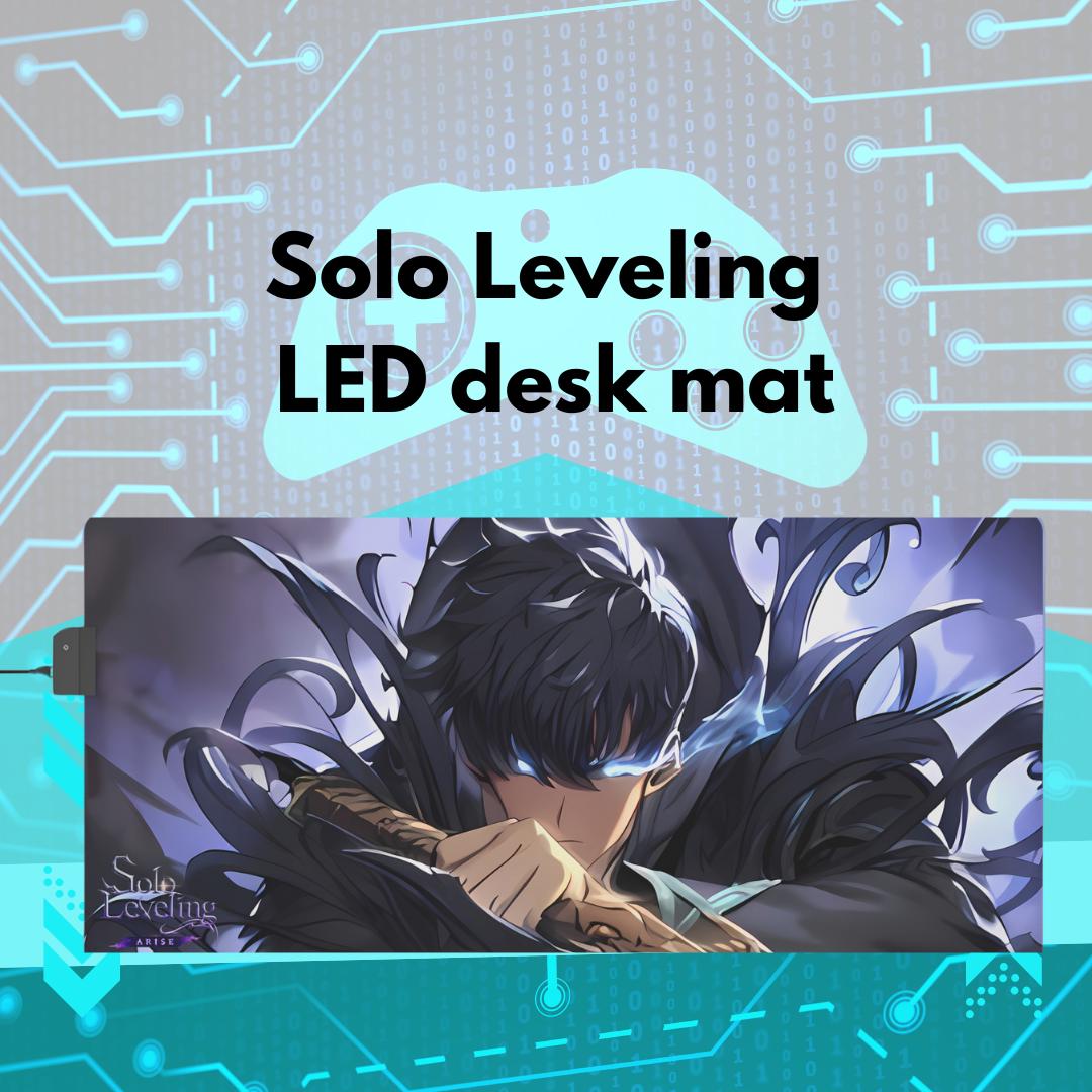 Solo Leveling LED Anime Desk Mat Jinwoo 02