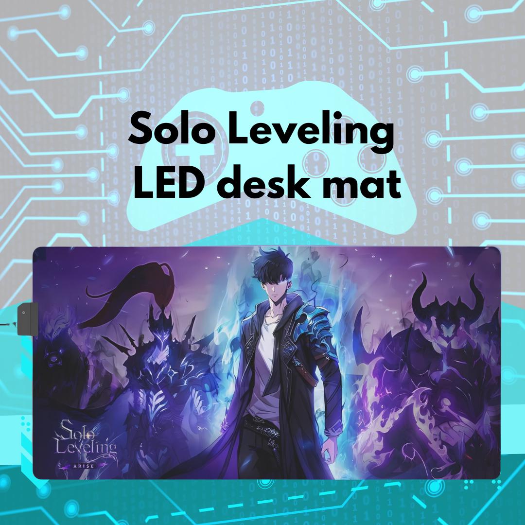 Solo Leveling LED Anime Desk Mat Jinwoo 04