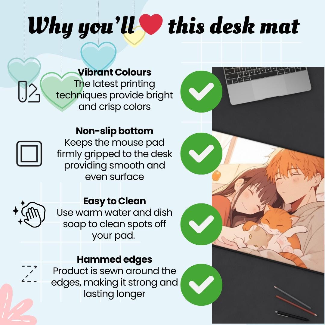 Fruits Basket Anime Inspired Desk Mat 34