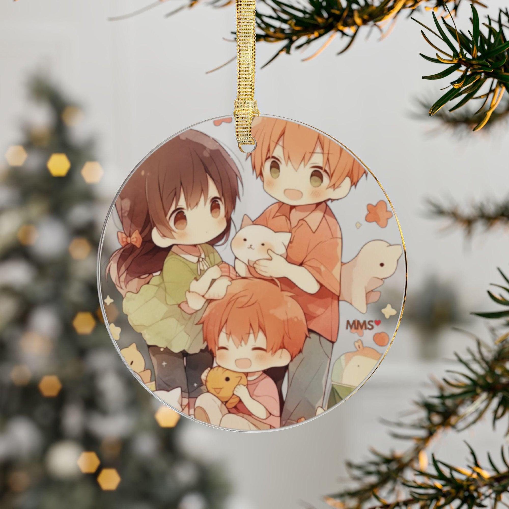 Fruits Basket Christmas Tree Acrylic Ornament 18