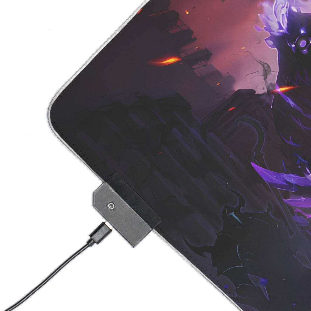 Solo Leveling LED Anime Desk Mat Jinwoo 01