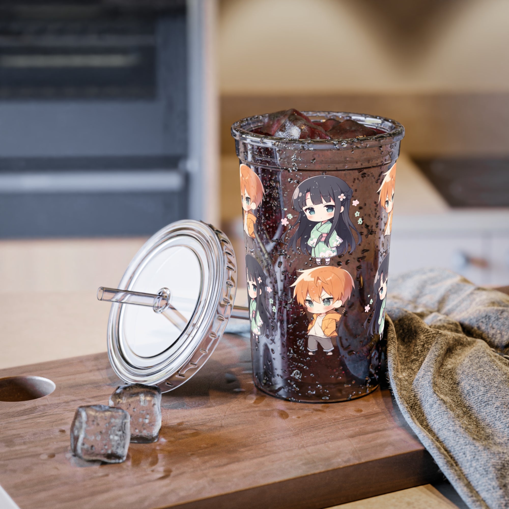 Fruits Basket Anime Acrylic Cup with Straw 01
