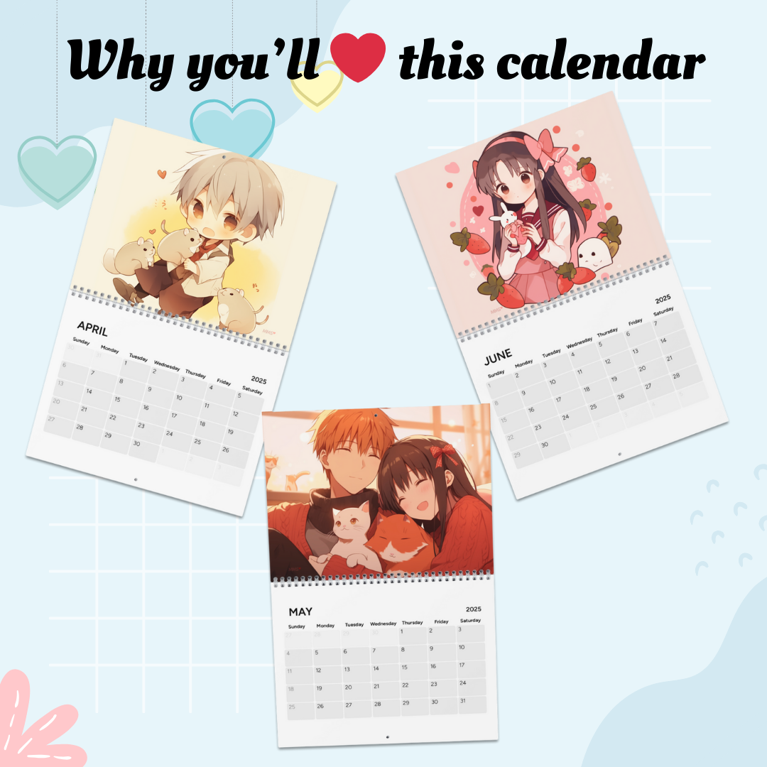 Fruits Basket Inspired Wall Calendar 2025