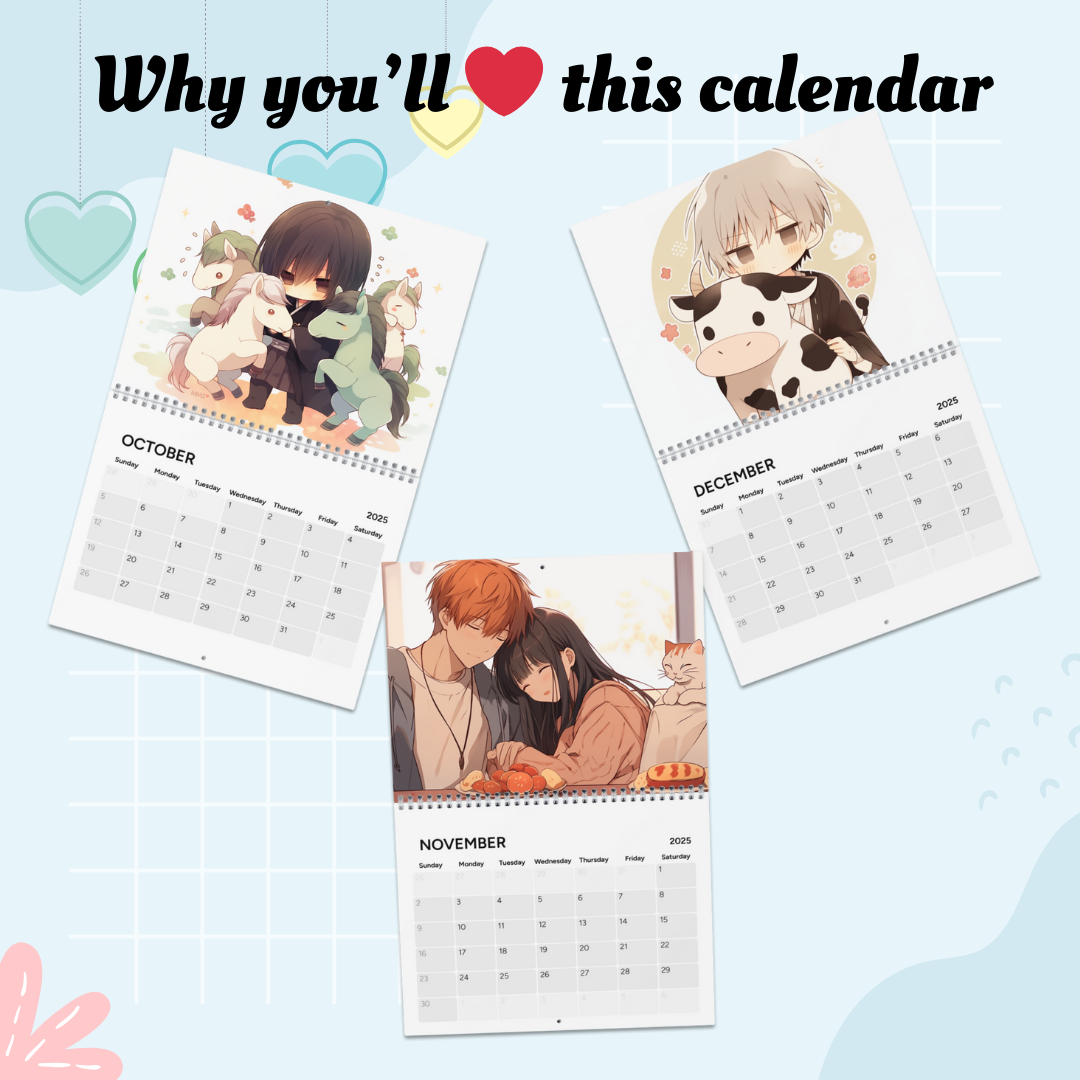Fruits Basket Inspired Wall Calendar 2025