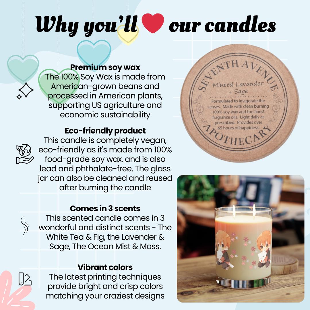 Fruits Basket Anime Inspired Scented Vegan 11oz Candle 09